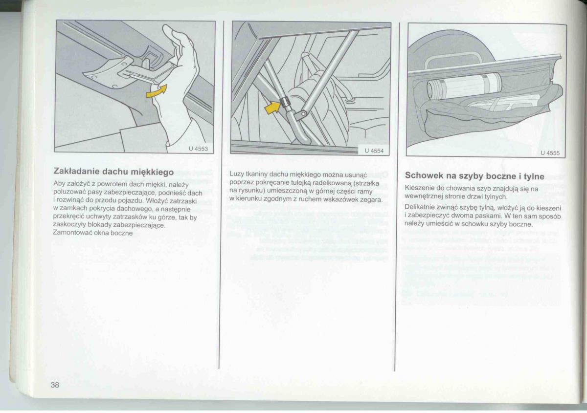 Opel Frontera A Isuzu Wizard Vauxhall Holden instrukcja obslugi / page 40