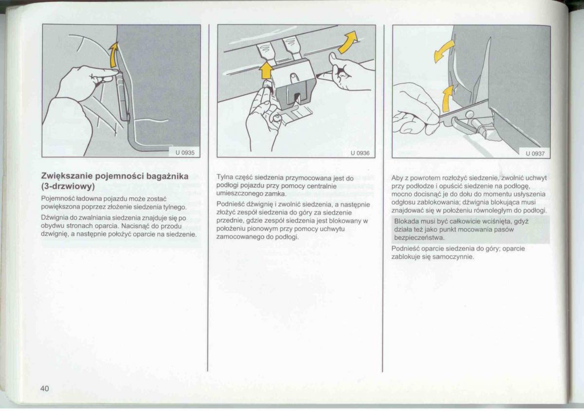 Opel Frontera A Isuzu Wizard Vauxhall Holden instrukcja obslugi / page 42