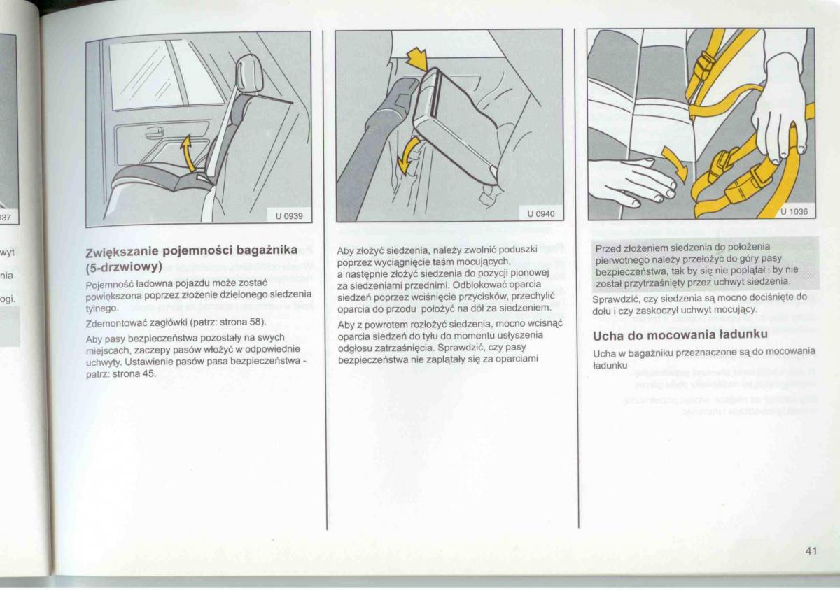 Opel Frontera A Isuzu Wizard Vauxhall Holden instrukcja obslugi / page 43