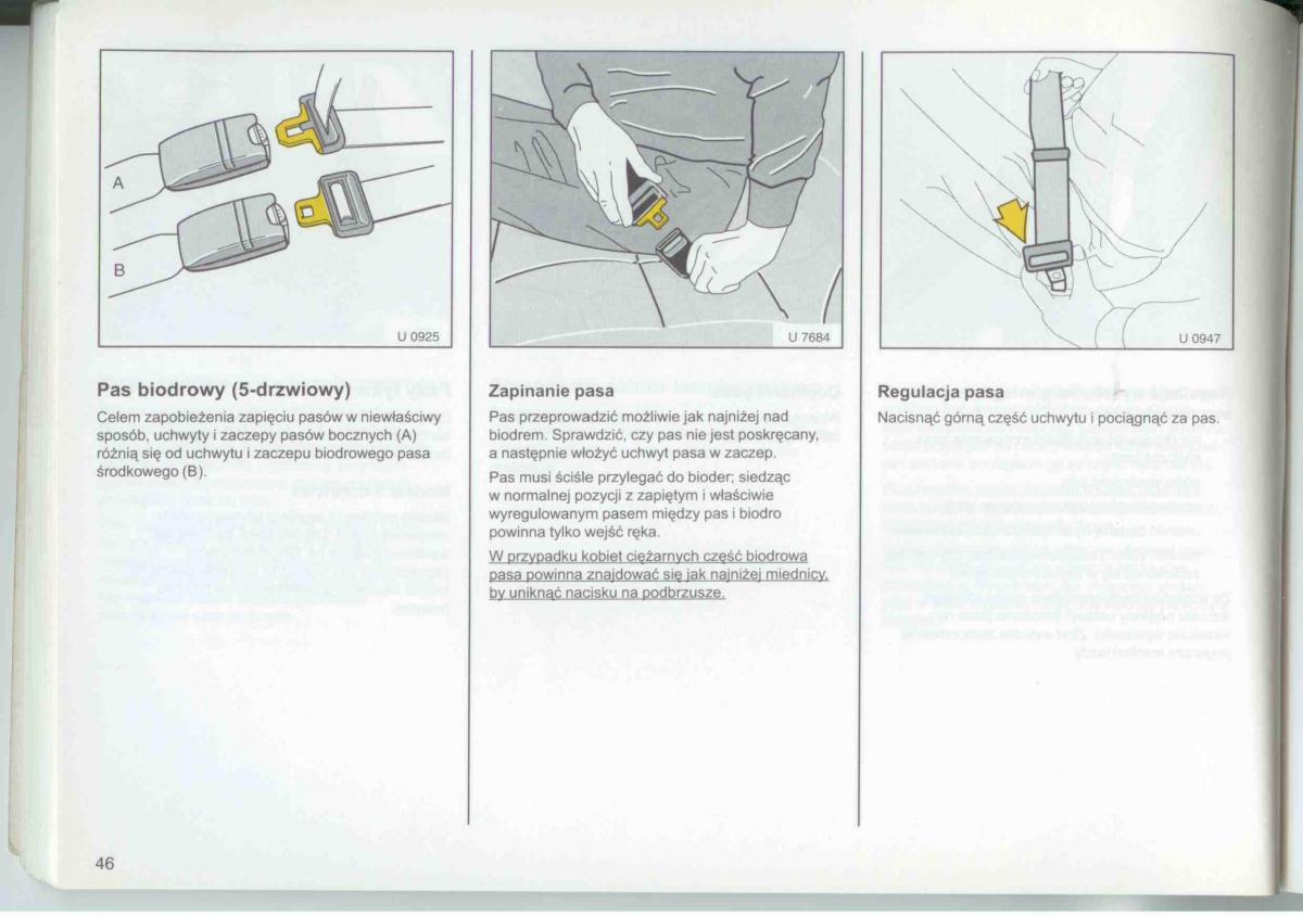 Opel Frontera A Isuzu Wizard Vauxhall Holden instrukcja obslugi / page 48