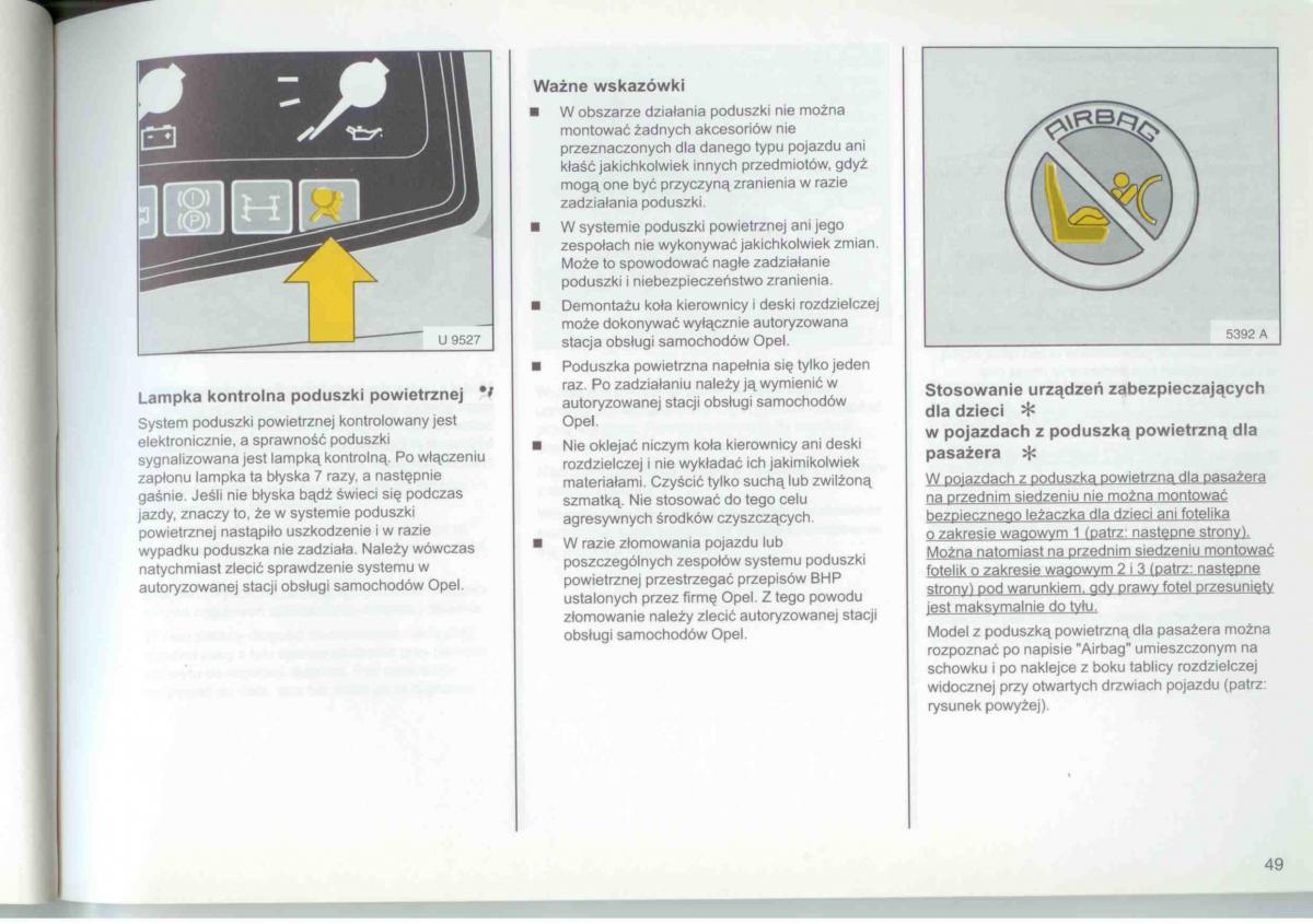 Opel Frontera A Isuzu Wizard Vauxhall Holden instrukcja obslugi / page 51