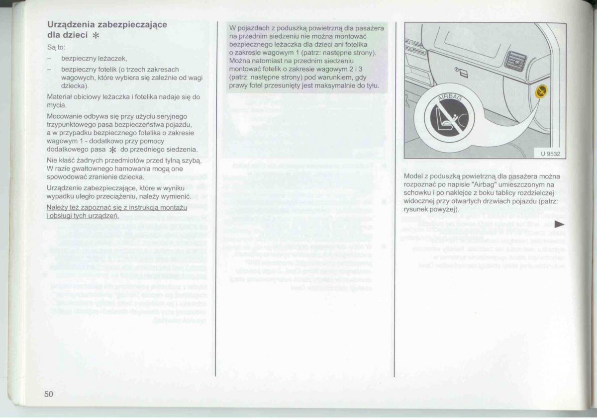 Opel Frontera A Isuzu Wizard Vauxhall Holden instrukcja obslugi / page 52