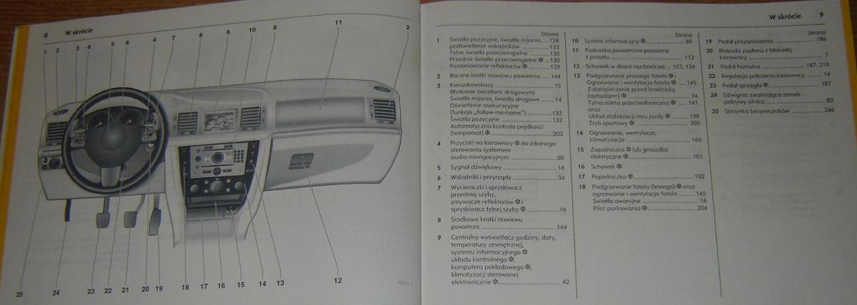 Opel Vectra C Vauxhall instrukcja obslugi / page 8