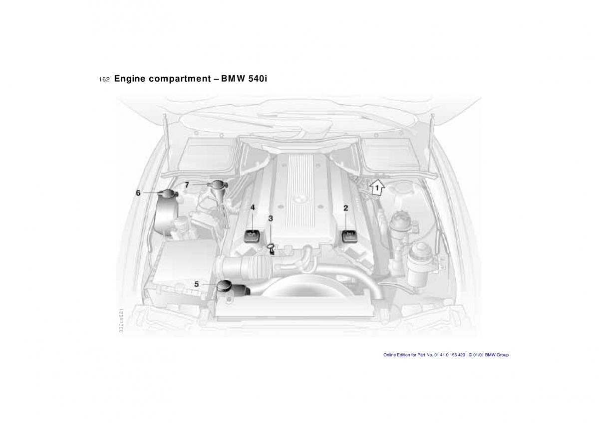 BMW 5 E39 owners manual / page 162