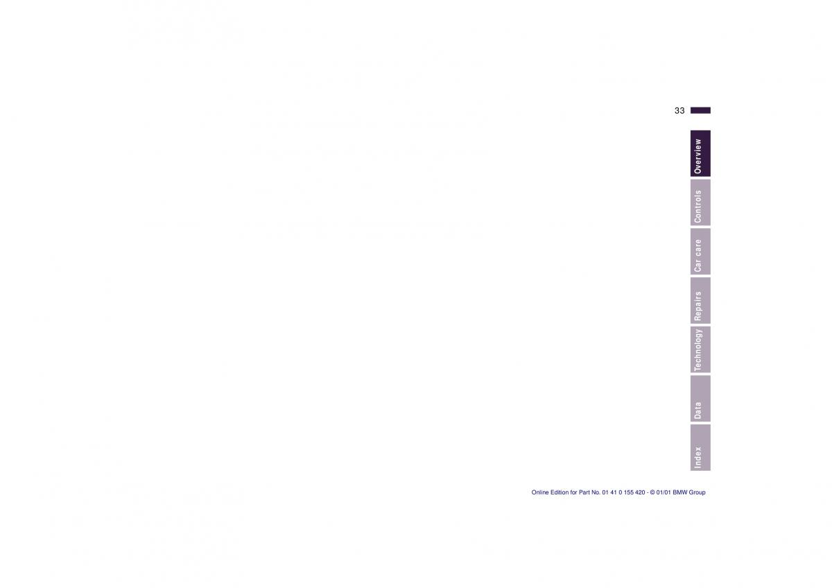 BMW 5 E39 owners manual / page 33