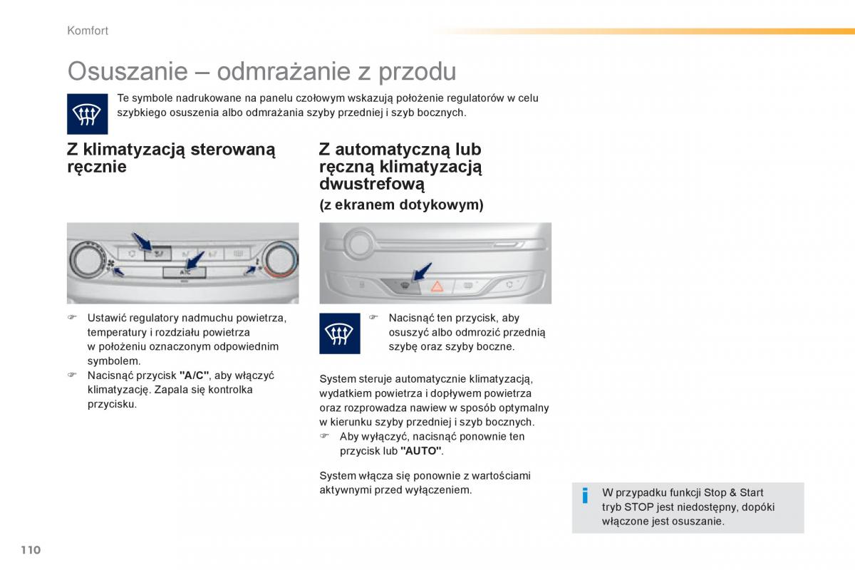 Peugeot 308 II 2 instrukcja obslugi / page 112