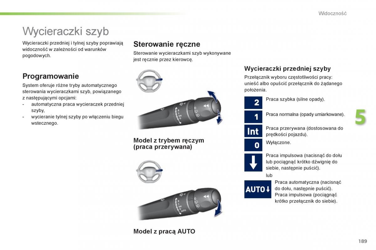 Peugeot 308 II 2 instrukcja obslugi / page 191