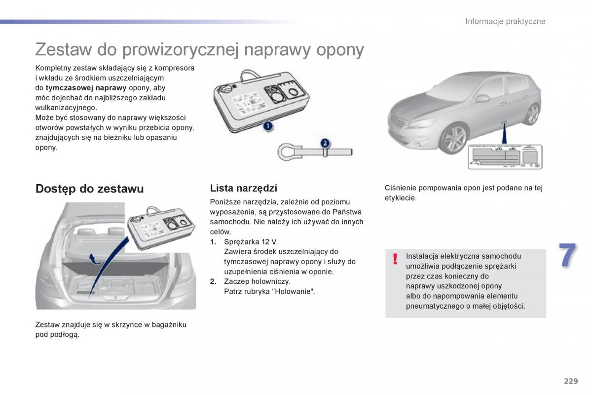 Peugeot 308 II 2 instrukcja obslugi / page 231