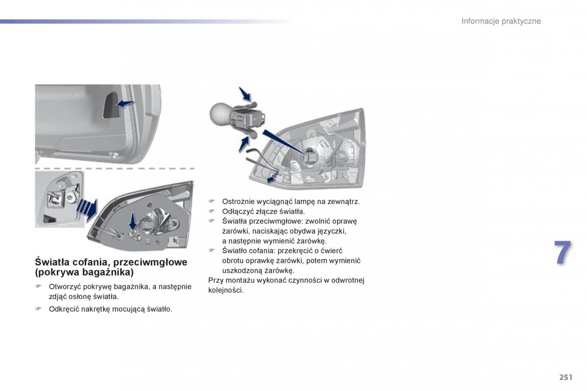 Peugeot 308 II 2 instrukcja obslugi / page 253