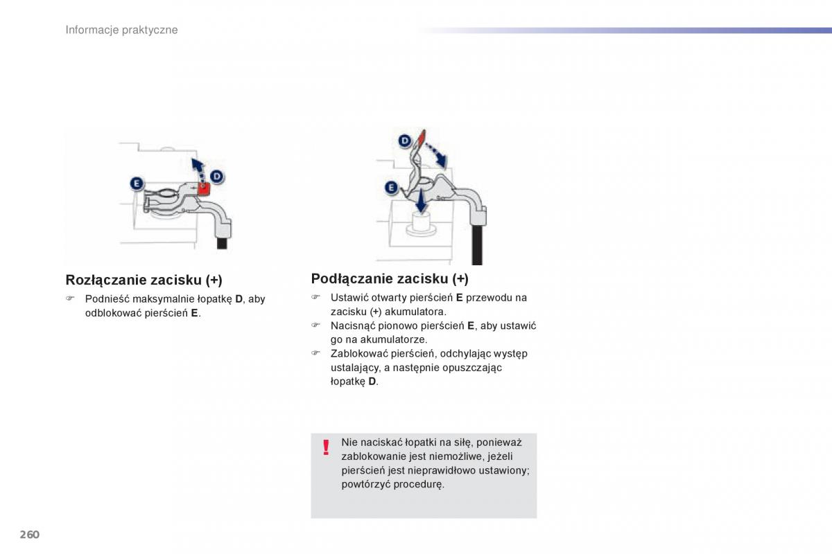 Peugeot 308 II 2 instrukcja obslugi / page 262