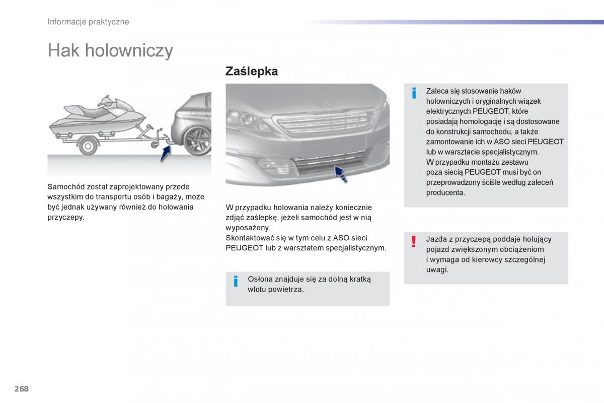 Peugeot 308 II 2 instrukcja obslugi / page 270