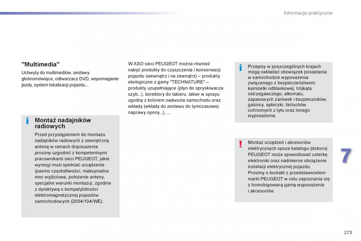 Peugeot 308 II 2 instrukcja obslugi / page 275