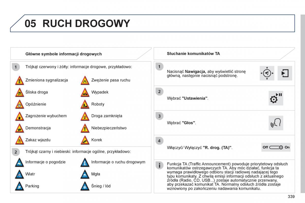 Peugeot 308 II 2 instrukcja obslugi / page 341