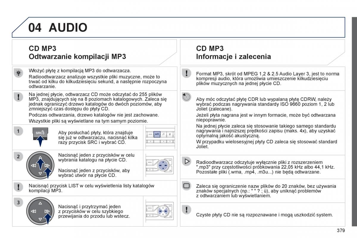 Peugeot 308 II 2 instrukcja obslugi / page 381