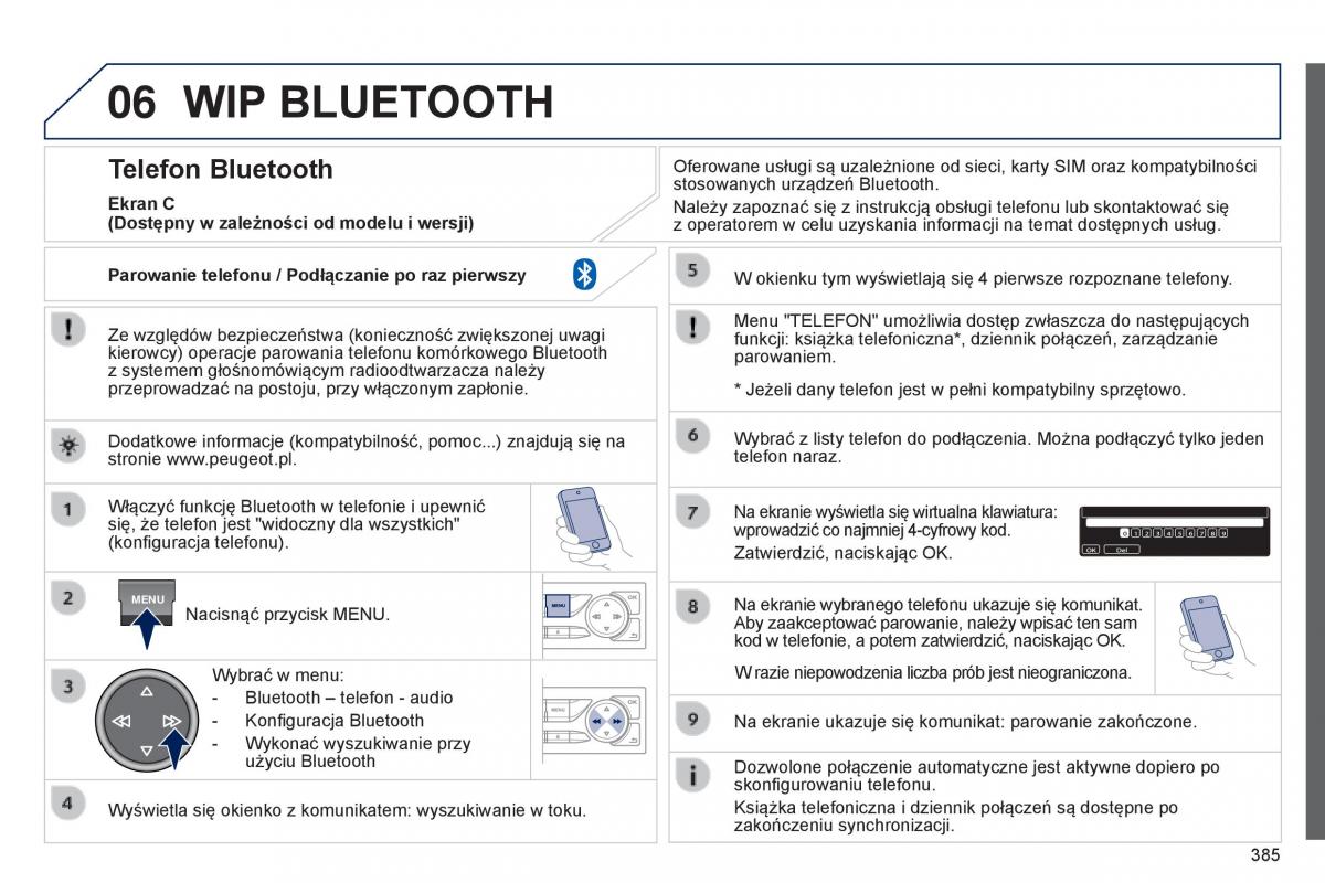 Peugeot 308 II 2 instrukcja obslugi / page 387