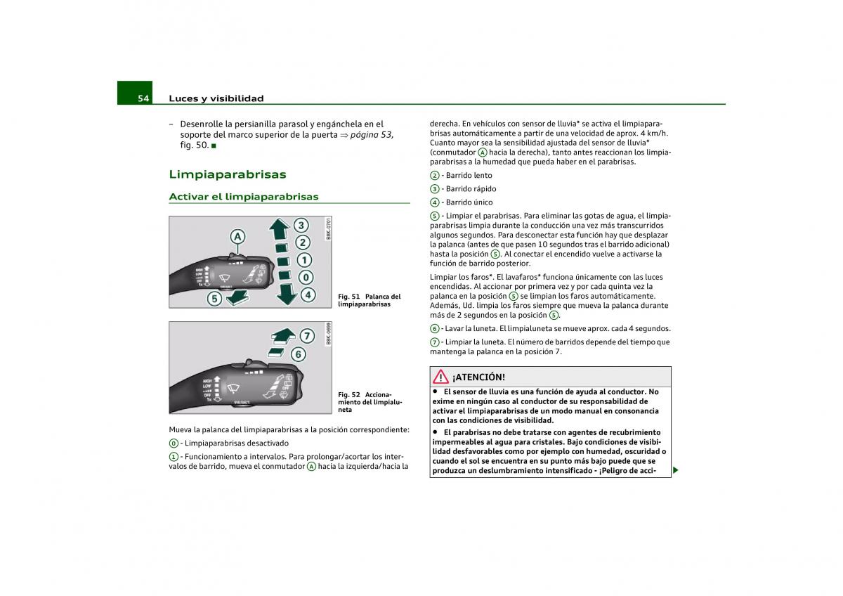 Audi Q5 manual del propietario / page 56