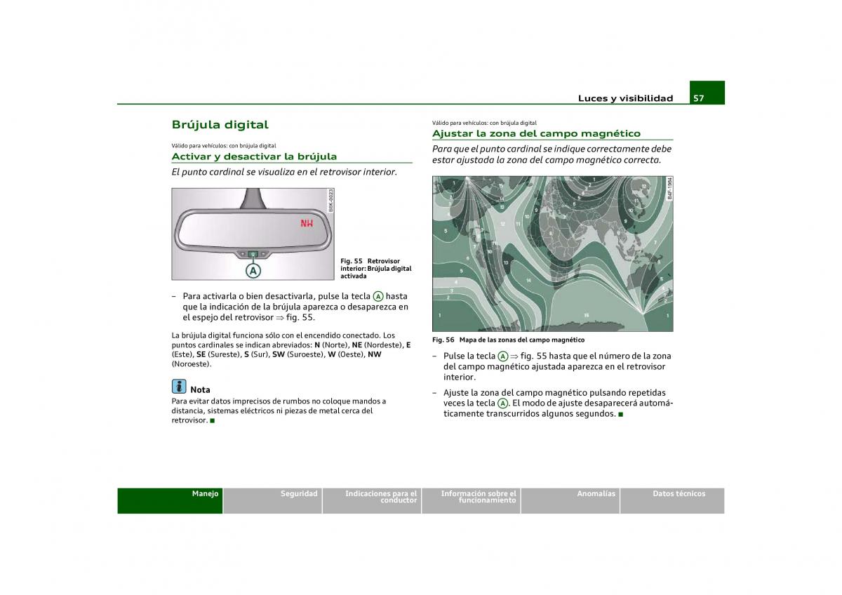 Audi Q5 manual del propietario / page 59