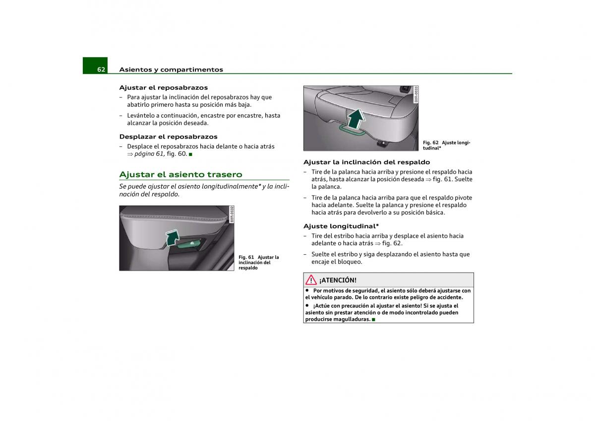 Audi Q5 manual del propietario / page 64