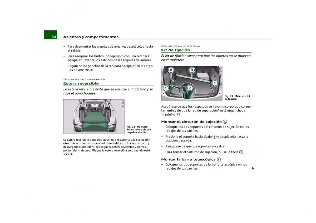 Audi Q5 manual del propietario / page 82