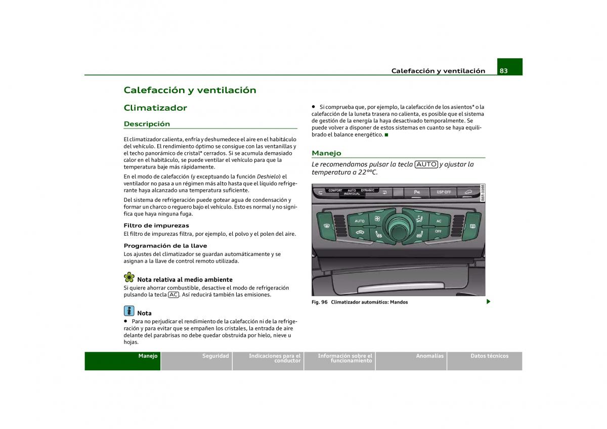 Audi Q5 manual del propietario / page 85