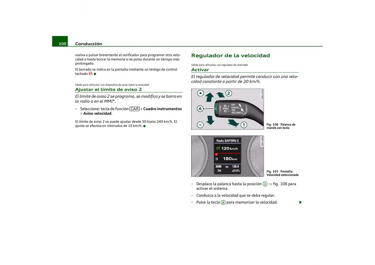 Audi Q5 manual del propietario / page 102