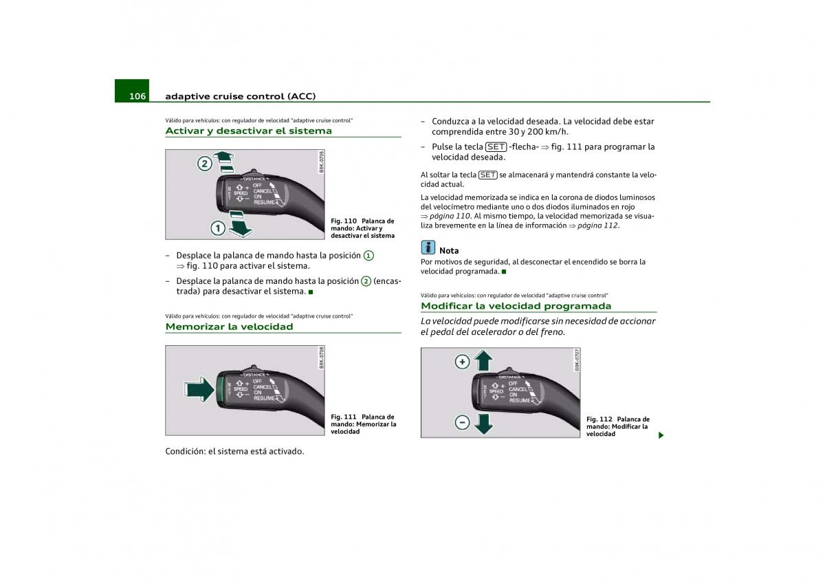 Audi Q5 manual del propietario / page 108