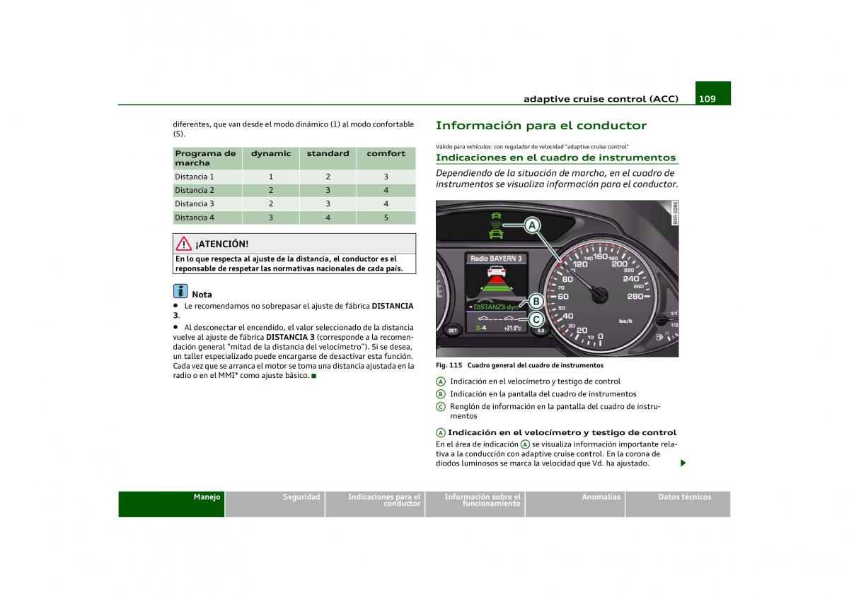 Audi Q5 manual del propietario / page 111