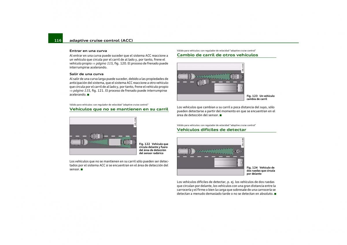 Audi Q5 manual del propietario / page 118