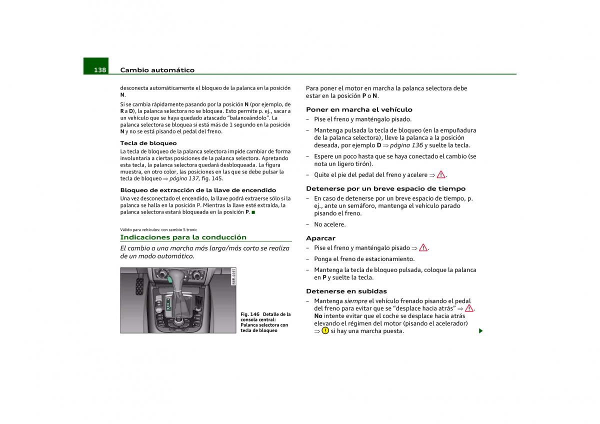 Audi Q5 manual del propietario / page 140