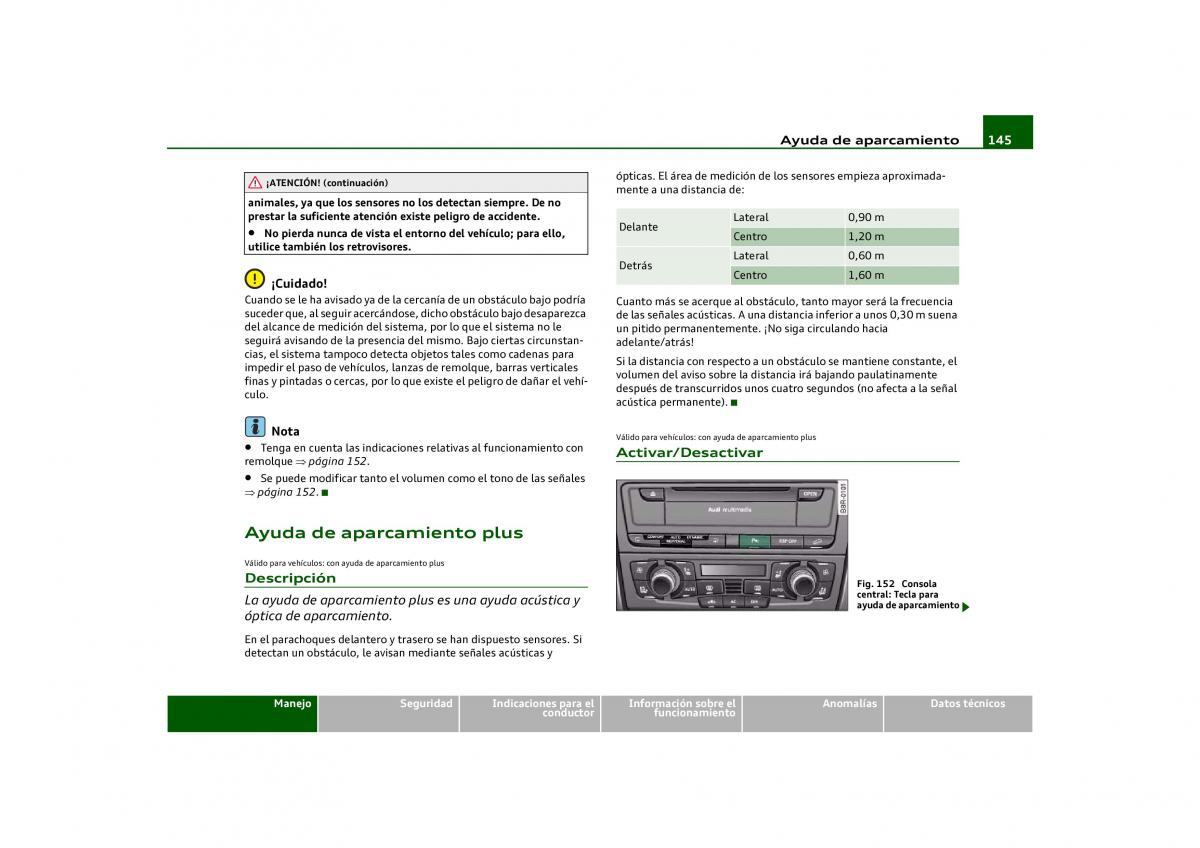 Audi Q5 manual del propietario / page 147