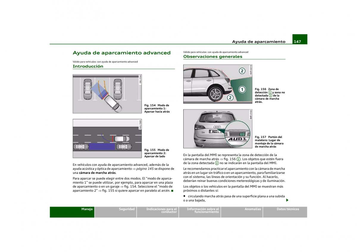 Audi Q5 manual del propietario / page 149