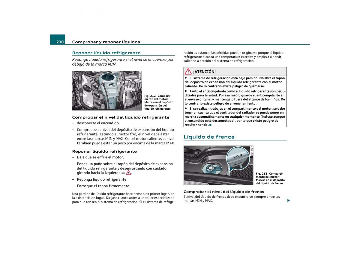 Audi Q5 manual del propietario / page 232