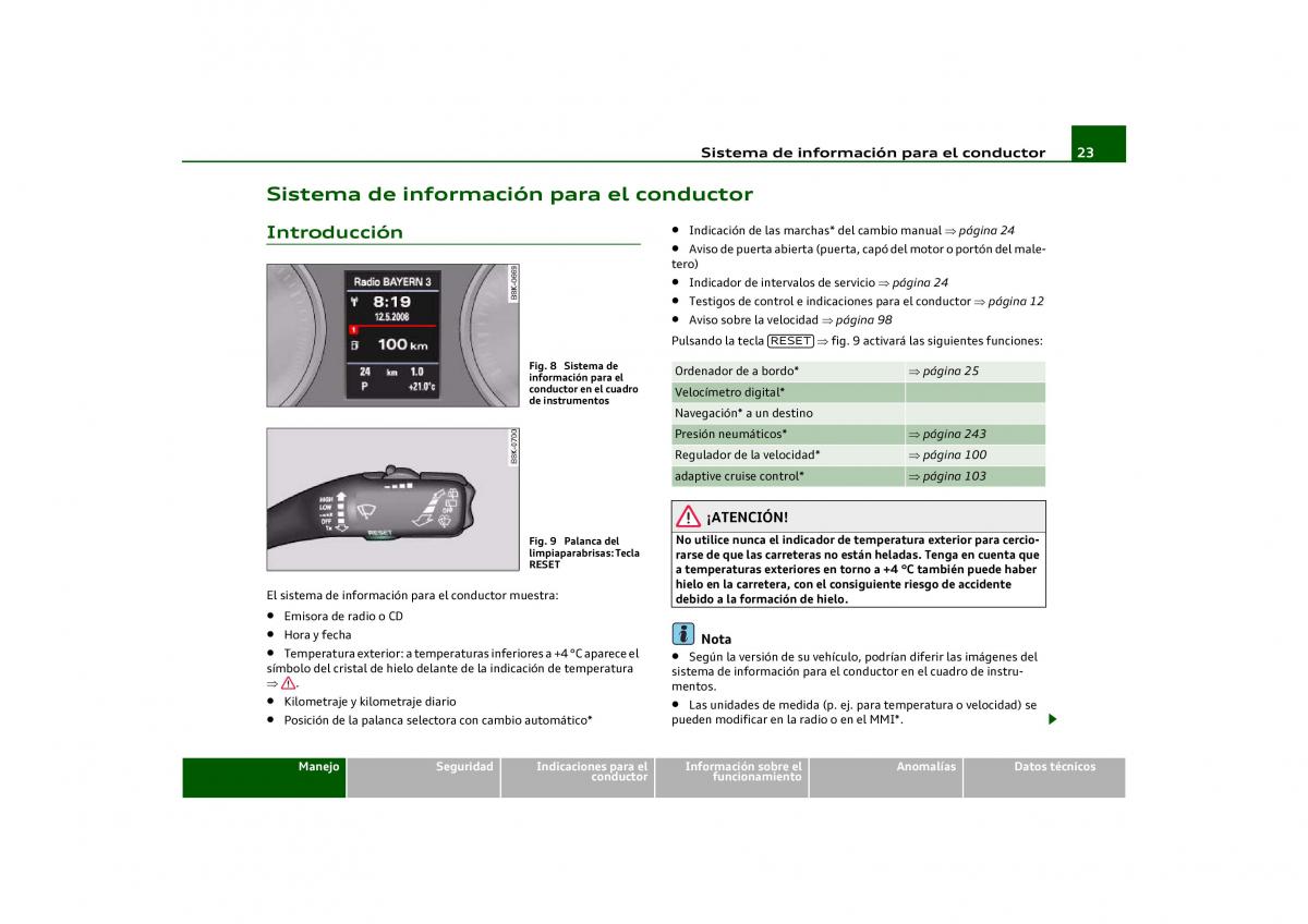 Audi Q5 manual del propietario / page 25