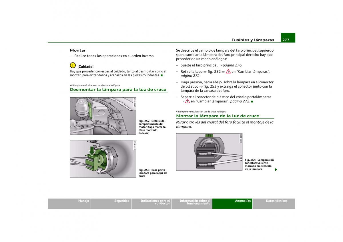 Audi Q5 manual del propietario / page 279