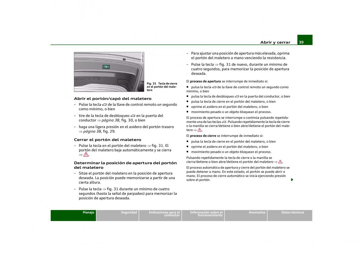 Audi Q5 manual del propietario / page 41