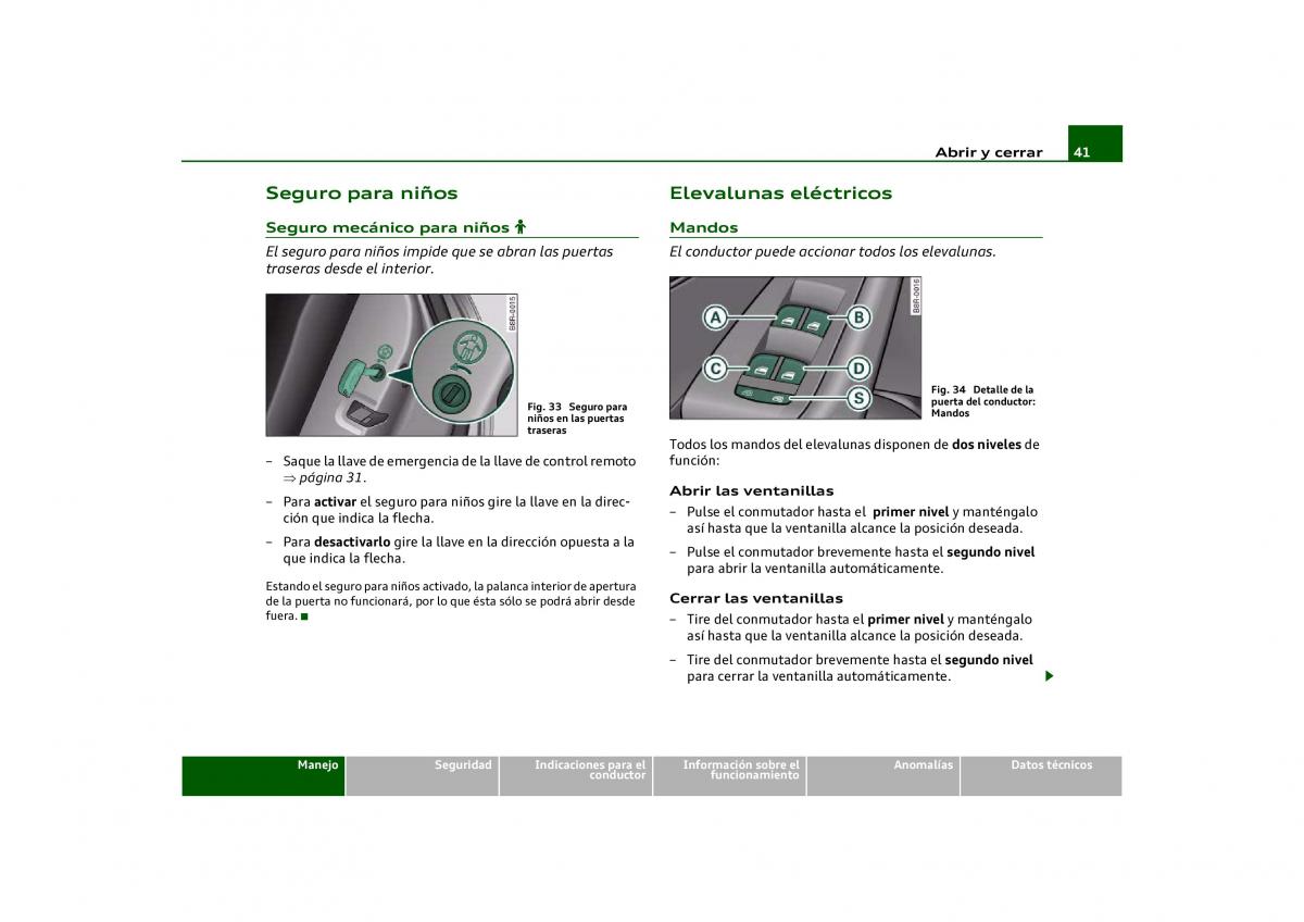 Audi Q5 manual del propietario / page 43