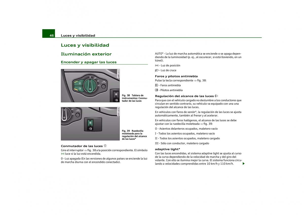 Audi Q5 manual del propietario / page 48