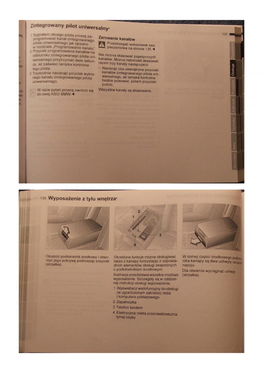 BMW 5 E39 instrukcja obslugi / page 69