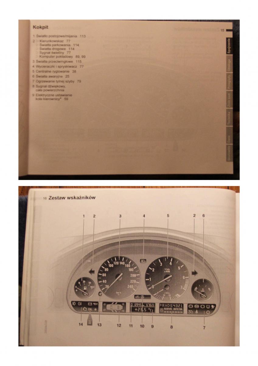 BMW 5 E39 instrukcja obslugi / page 7