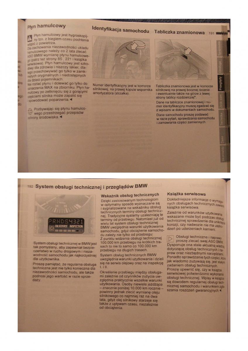 BMW 5 E39 instrukcja obslugi / page 96