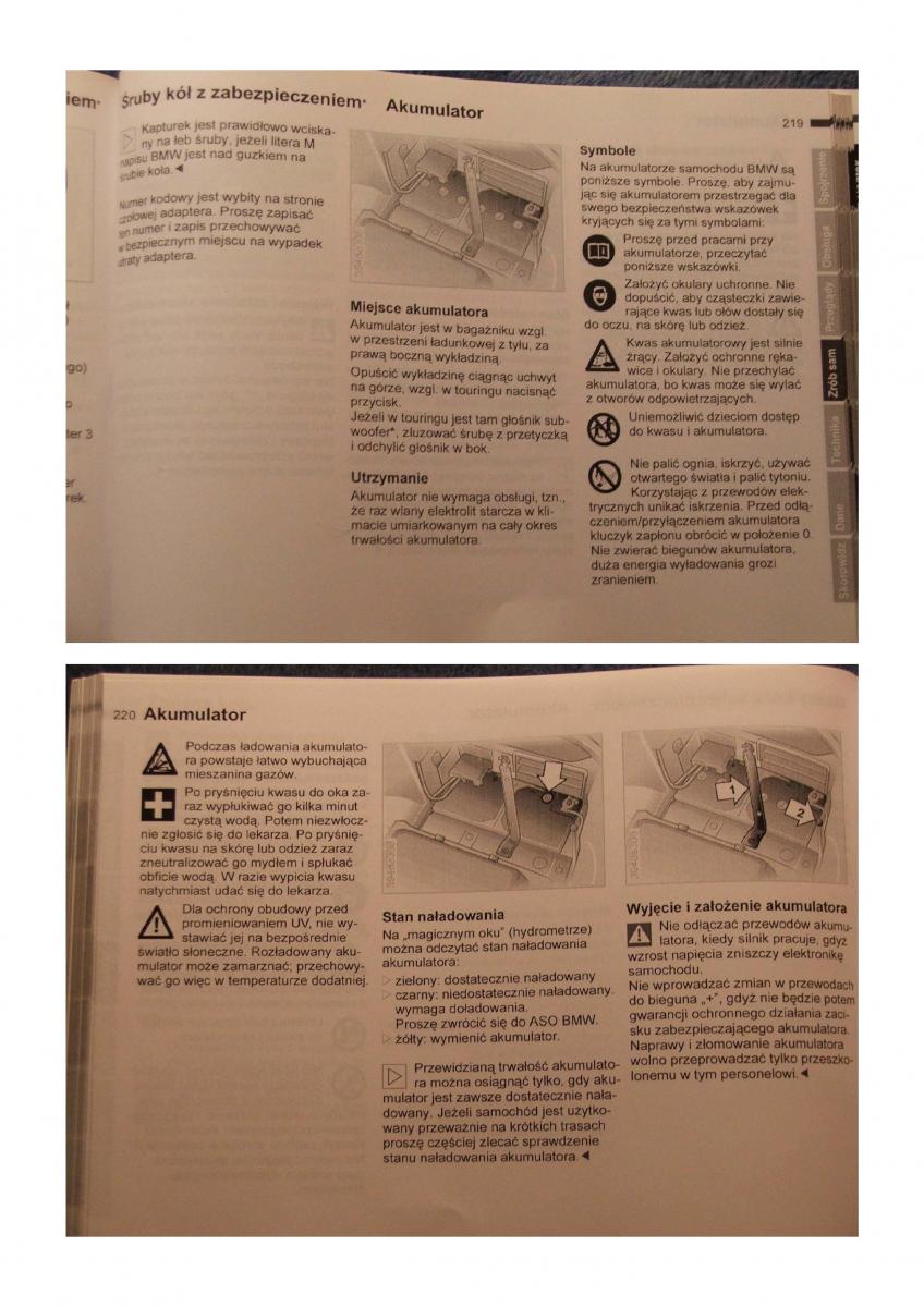 BMW 5 E39 instrukcja obslugi / page 109