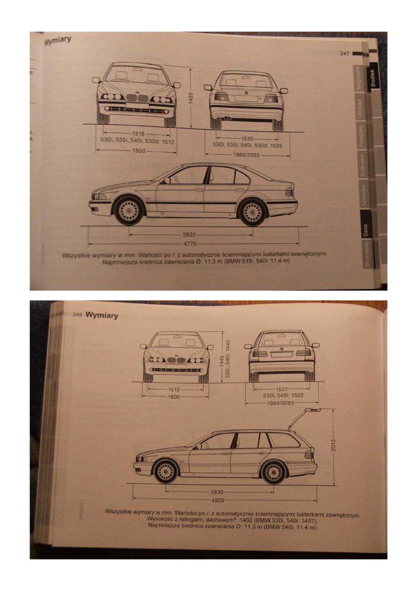 BMW 5 E39 instrukcja obslugi / page 122