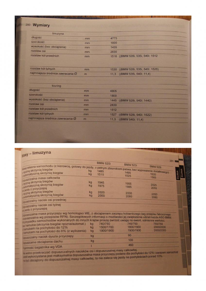 BMW 5 E39 instrukcja obslugi / page 142