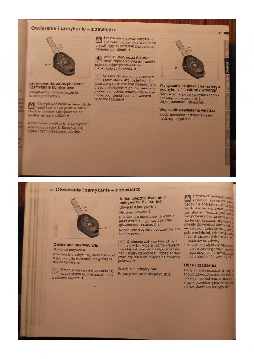 BMW 5 E39 instrukcja obslugi / page 20