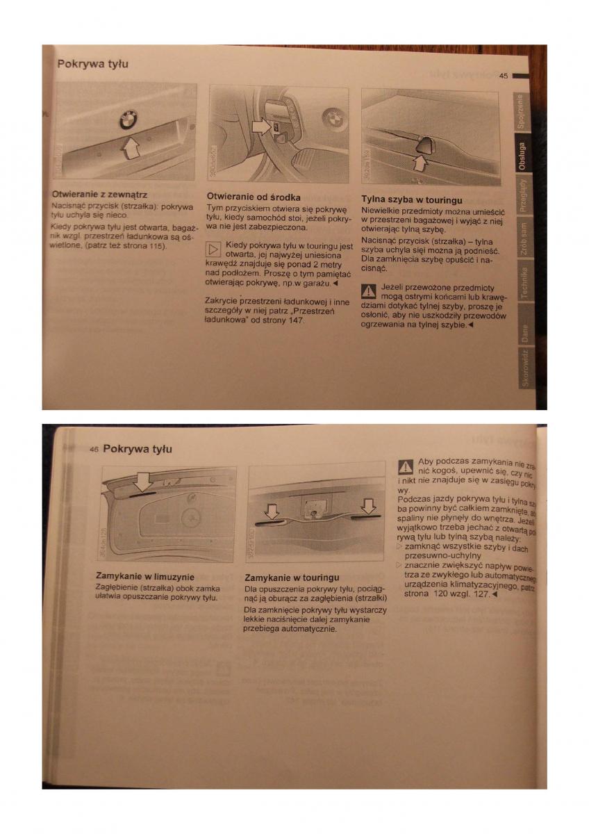 BMW 5 E39 instrukcja obslugi / page 22