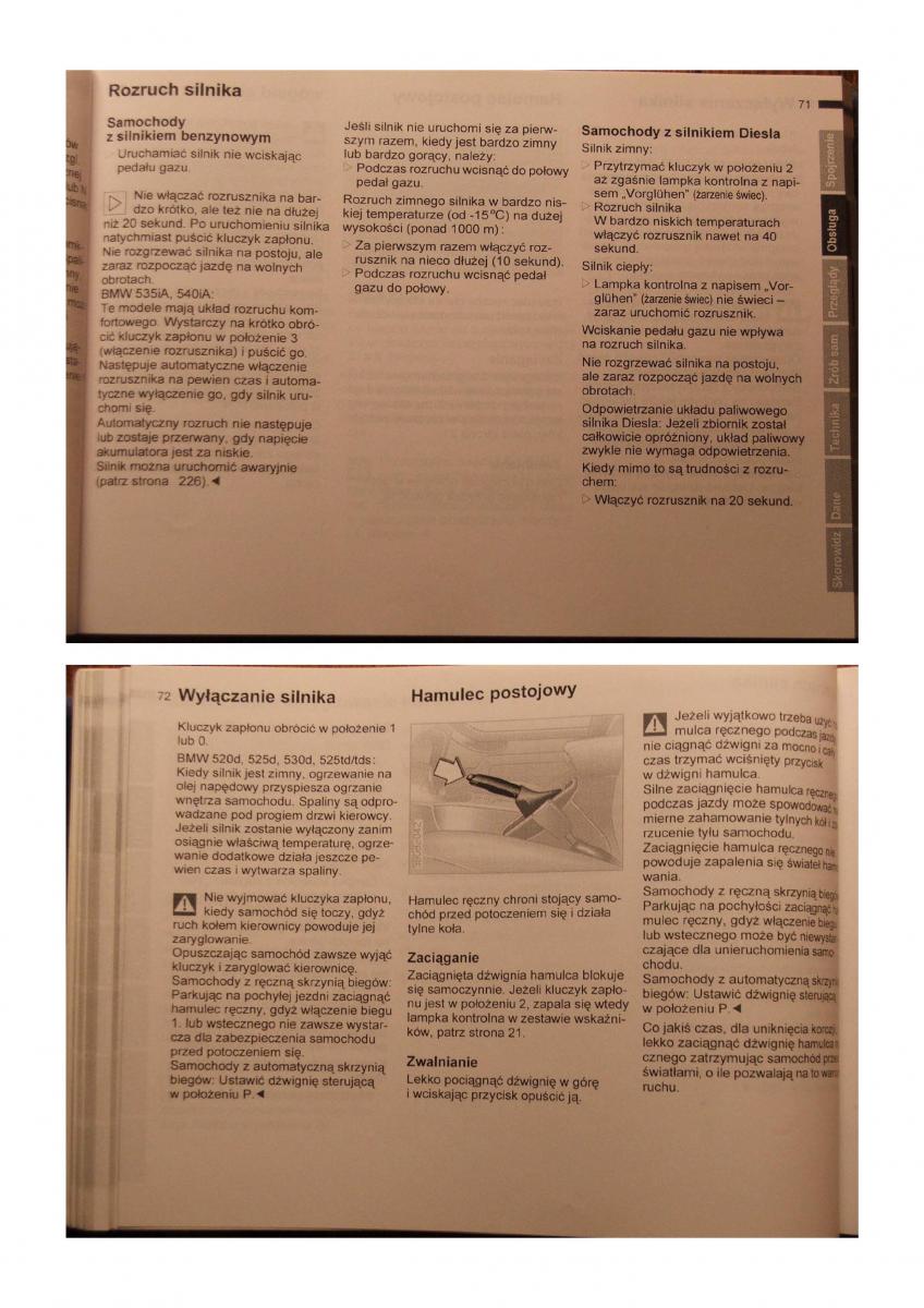 BMW 5 E39 instrukcja obslugi / page 35