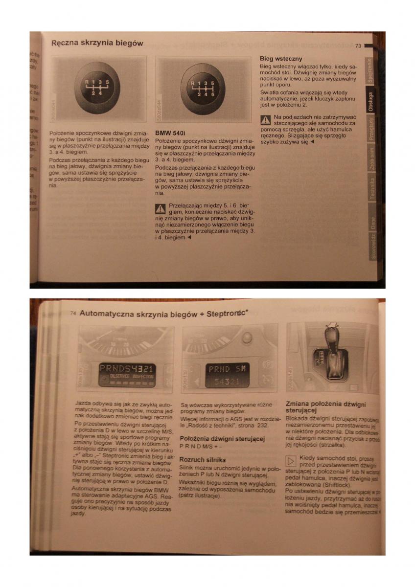 BMW 5 E39 instrukcja obslugi / page 36