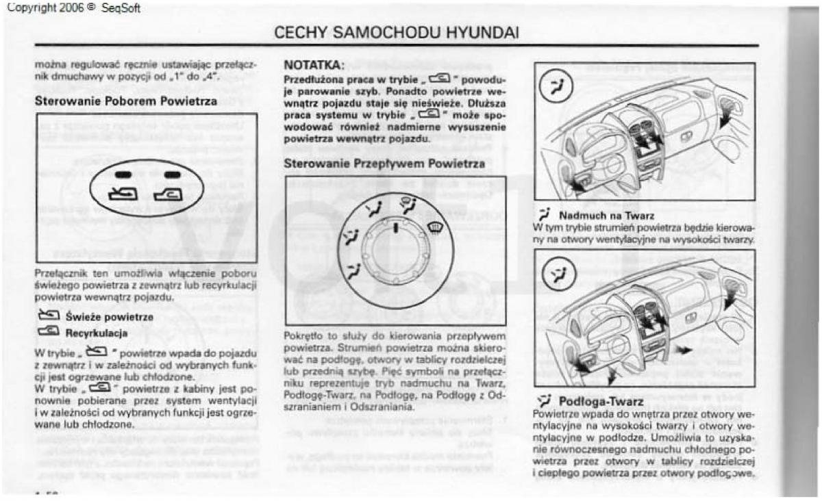 Hyundai Santa Fe I 1 instrukcja obslugi / page 60