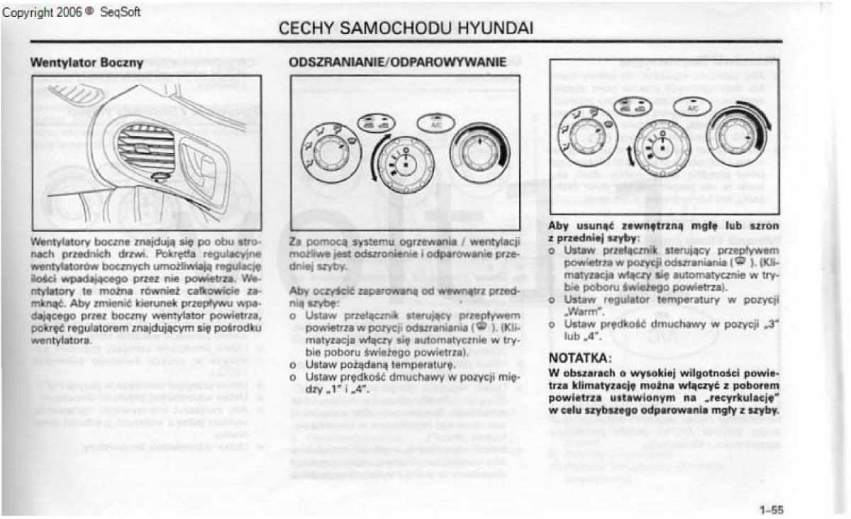 Hyundai Santa Fe I 1 instrukcja obslugi / page 63