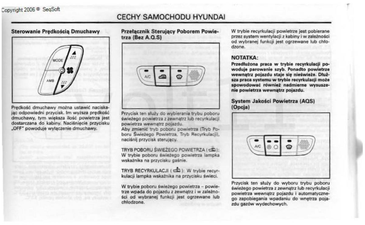 Hyundai Santa Fe I 1 instrukcja obslugi / page 67